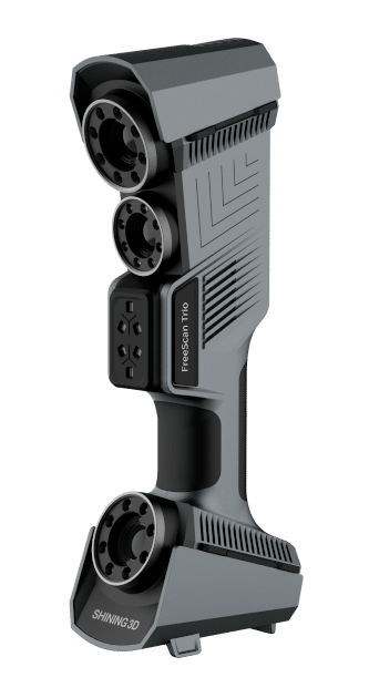 Hier sehen Sie einen Shining 3D FreeScan Trio im Profil